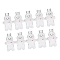 thumbnail image 4 of 10Pcs Empty Juice Bottles Gingerbread Man 500ml for Tea Fridge Juice Juicing Clear, 4 of 9