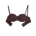 thumbnail image 1 of YUTK Bras for Women Full Coverage - Women's Solid Color Seamless Underwear without Steel Rims Detachable Chest Sagging Wave Pattern Bra Brown L, 1 of 4