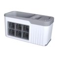 thumbnail image 4 of Kitchen Storage Box Case Holder Basket Serving Tray for Canned Goods Cabinet grey white 6 grids, 4 of 8