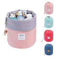 thumbnail image 2 of Langgg Toothbrush Makeup Tool Storage Bag Outdoor Camping Traveling Toiletry Pouch Drawstring Design Barrel, 2 of 6