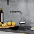 thumbnail image 3 of Blanco 526366 1.5 GPM Linus Pull Out Kitchen Faucets - PVD Stainless Steel, 3 of 4