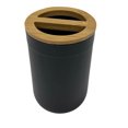thumbnail image 3 of MAINSTAYS Black Bamboo Toothbrush Holder, 3 of 3