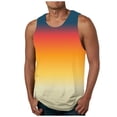 thumbnail image 1 of zfhfof Mens Sleeveless Tank Tops Workout Muscle Gym T Shirts Crew Neck Gradient Summer Beach Tee Tops, 1 of 4
