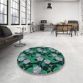 thumbnail image 4 of Ahgly Tapis Rectangulaire Lavable en Machine Intérieur Vert Menthe, 2 Pieds x 3 Pieds, 4 of 7