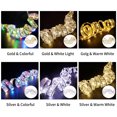 thumbnail image 2 of 16.4ft 50LEDs Ribbon Christmas Lights Decorative String Lights for Christmas Tree Fairy String Lights Battery, 2 of 8