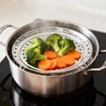 thumbnail image 3 of Stainless Steel Steamer with Lid - Kitchen Cookware for Steaming and Cooking Versatile Steamer Rack for Pots and Pans, 3 of 7