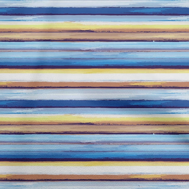 oneOone Tissu en Jersey de Coton Bleu Abstrait pour Robe Tissu Imprimé au Mètre 58 Pouces de Large