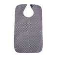thumbnail image 1 of Esquirla Adult Bib for Eating Large Waterproof Clothing Protector for Senior Citizens gray, 1 of 8
