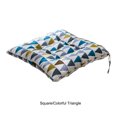 thumbnail image 2 of Wweixi Cushion Pad For Square Chair - Soft And Comfortable Wide Range Of Uses Square Chair Cushion Colorful Triangles 1Set, 2 of 6