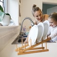 thumbnail image 1 of Rbaofujie Ladder Wooden Utensil Rack - Plates Cutting Board Drying Rack - Kitchen Countertop Display Rack - Cabinet Storage Rack - Can Hold Cups - Books - Plates Etc. Clearance Sale, 1 of 7