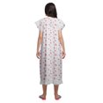 thumbnail image 4 of Moomaya Chemise de Nuit d'Allaitement à Col Rond Imprimée pour Femmes en Coton, 4 of 6