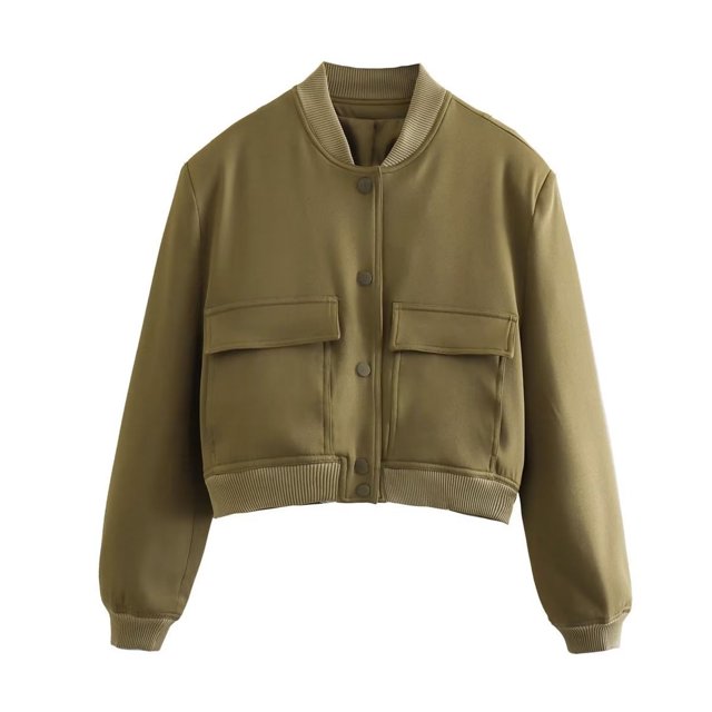 EQWLJWE Summer Saving Clearance ! Women'S Flying Bomber Jacket With Large Pockets Windproof And Warm Jacket