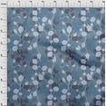 thumbnail image 4 of oneOone Viscose Chiffon Medium Blue Fabric Abstract Leaf Sewing Craft Projects Fabric Prints By Yard 42 Inch Wide, 4 of 4