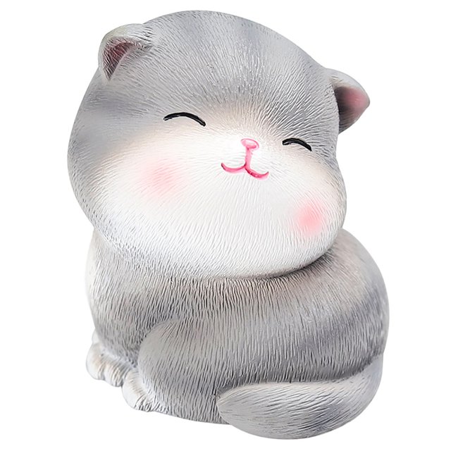 Coofit Mini Ornement Créatif Adorable Chat Ornement Décoratif en Résine Ornement de Table