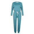 thumbnail image 4 of FAIWAD Ensemble 2 Pcs pour Femme Chandail à Manches Longues à Col Rond et Pantalon de Jogging Long Survêtement Décontracté, 4 of 4