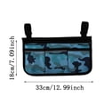 thumbnail image 2 of Wheelchair Bag With Pockets Armrest Side Bag For Wheelchair Mobility Storage for Yarn Closet Storage Cubes Sweater Storage Moth Proof Canvas Storage Boxes Storage Cubes Organizer, 2 of 3