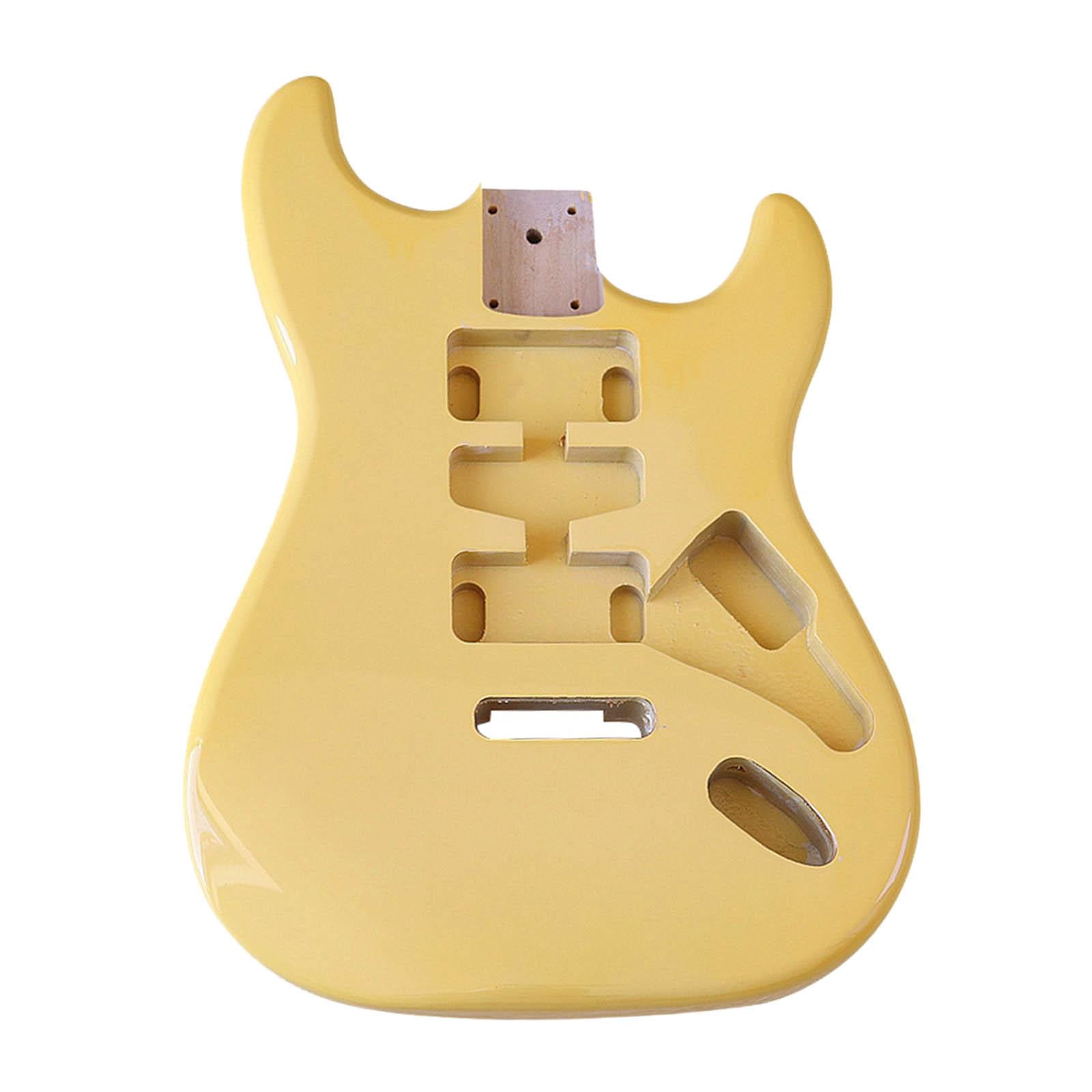 TISHITA Unfinished Guitar Body Replacement Guitar Barrel ST Electric Guitar Body J J