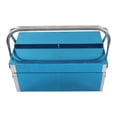 thumbnail image 4 of 2 Couche 3 Plateau Boîte de Rangement Outil en Acier Inoxydable en Porte-à-Faux Boîte à Outils Valise Accessoire de Pliage 350 Type, 4 of 8
