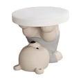 thumbnail image 3 of simhoa Table d'Appoint Statue d'Ours Table de Bout Table Basse Table d'Angle de Sofa pour Chambre Maison Gris, 3 of 8