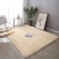 thumbnail image 4 of Washable Fluffy Area Rug Rectangular Anti-Slip Artificial Soft Plush Shag Carpet Home Bedroom Living Room Fluffy Rectangular Anti-Slip Artificial Soft Washable Fluffy Rectangular  Light P, 4 of 8