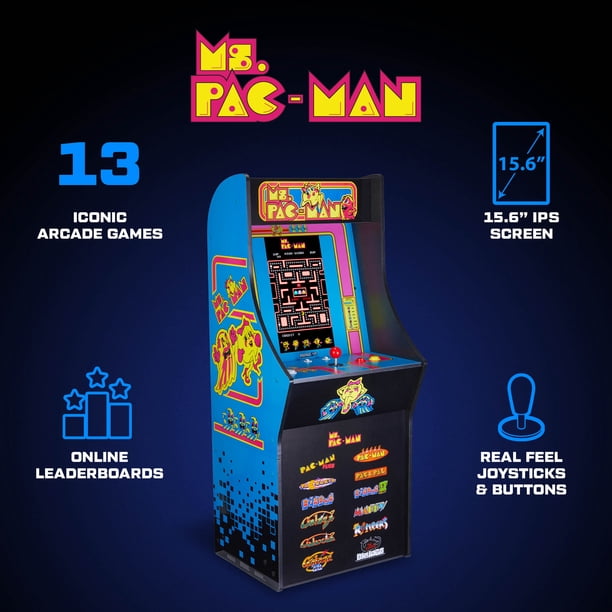 Arcade1Up Ms. PAC-MAN Classic SE Arcade Machine – 4-Foot Cabinet