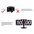thumbnail image 4 of Flip Desk Clock Retro Digital Mechanical Battery Powered 12 Hours Quiet Automatic Page Turning Clock with Extended Rod for Living Room Office Study Commercial Space, 4 of 7