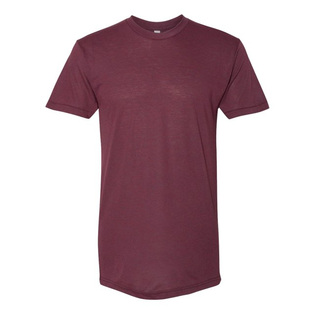 American Apparel - Triblend Track Tee, 2XL, Tri-Cranberry