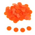 thumbnail image 3 of 100x 25MM Chips Chips Game Board Game Orange, 3 of 8