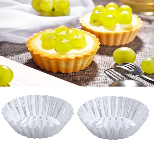 CTIRCHIU 10pcs Baking Cups Aluminum Alloy Nonstick for Cooking with Even Heat Distribution