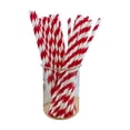 thumbnail image 3 of Fridja Clearance Under 5$ 100pc Paper Disposable Straws, 3 of 5
