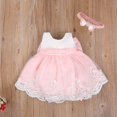 thumbnail image 3 of Princesse Fleur Fille Robe d'Été Tutu Anniversaire Robes de Fête Baptême Dentelle Mariage Enfants Robe Formelle Robe 18-24 Mois, 3 of 6