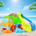 thumbnail image 2 of Kids Beach Toy 5Pcs/Set Kids Beach Truck Shovel Rake Animal Molds Kit Garden Sandpit Pool Toy, 2 of 6