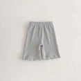 thumbnail image 4 of Cute Summer Shorts Solid Elastic Casual Shorts for Kids, 4 of 6