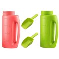 thumbnail image 1 of CHUANK Ice Melt Salt Spreader Handheld Shaker for Lawn Seed  Salt  Ice Melt  Calcium  Deicer Shaker 2 Liter  Adjustable Hole Size  Handy for Fertilizer Lawn Seed Salt to Deice, 1 of 9