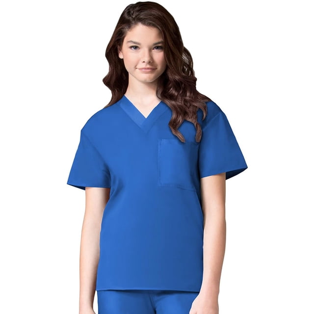 Maevn Unisex Core V-Neck TopRoyal Blue, XX-Small