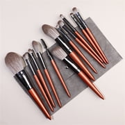 Dvkptbk Makeup brushes Makeup Brush Set 12pcs Premiums Makeup Brushes Advanced Professionals Makeup Kit Eyeshadow Brush for Powder Foundations Cosmetic Brsuhes Set with Storage Bag