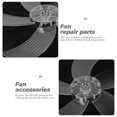 thumbnail image 2 of Transparent Plastic Fan Blade for Standing Floor Fan Replacement Durable Lightweight Sturdy, 2 of 9