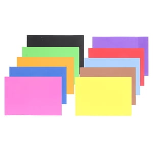 WHAMVOX Auto-adhésif A4 Feuilles de papier mousse en couleurs assorties pour l'école