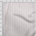 thumbnail image 3 of oneOone Tissu Polyester Lycra Rouge Pastel Chevron Géométrique Matériel de Couture Imprimé Tissu au Mètre 56 Pouces de Large, 3 of 4