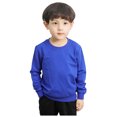 thumbnail image 2 of LSLJS Toddler Baby Boy Girl Fleece Pullover Sweatshirt Solid Color Crewneck Blouse Shirt Tops Warm Fall Winter Clothes, 2 of 9