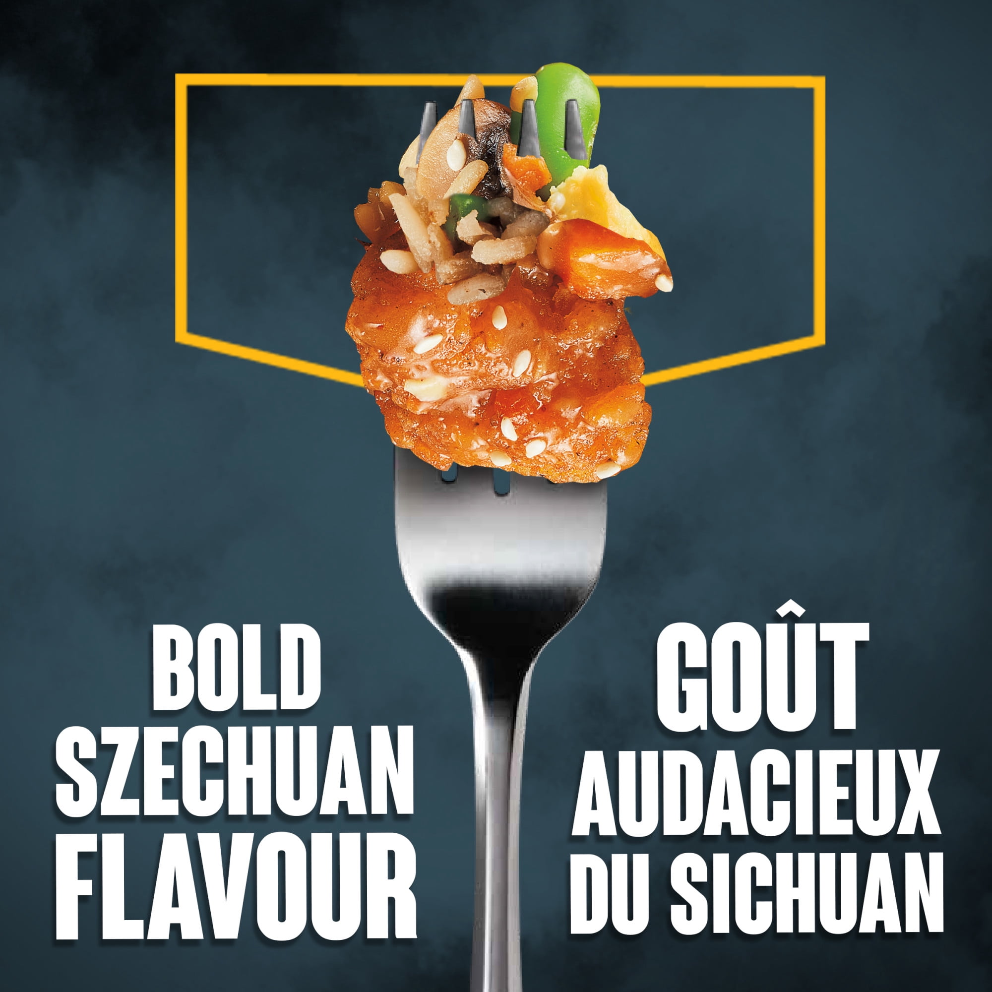 Poulet Frit Épicé À La Sichuanaise Sur Riz Surgelé, Boîte