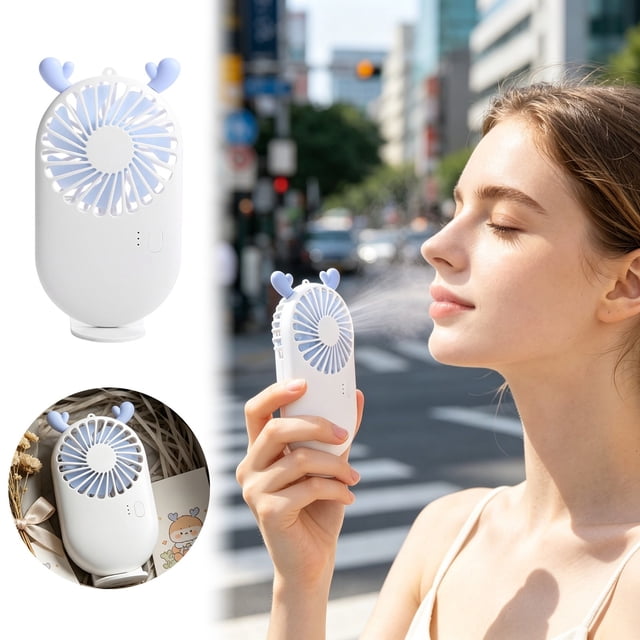 BotaniNest Portable Handheld Fan USB Rechargeable Quiet 36dB Pocket Fan For Travel And Home