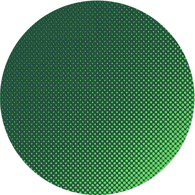 Ahgly Tapis Rond Lavable en Machine Intérieur Transitionnel Vert Sarcelle Profond, 3 Pieds Rond