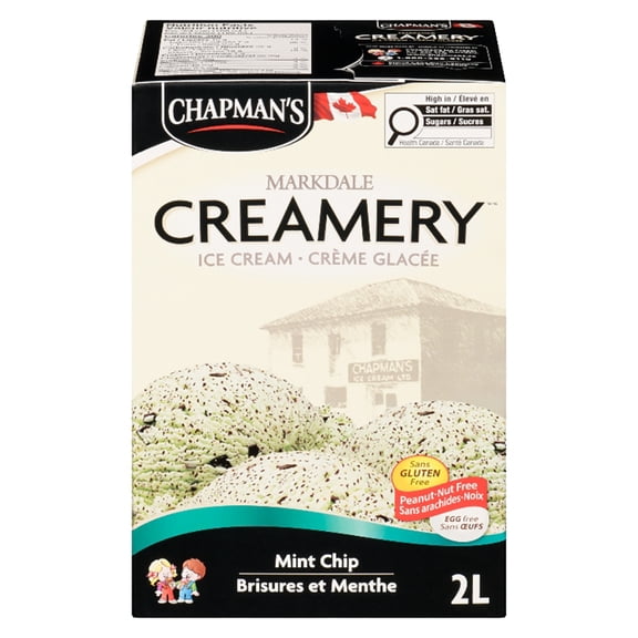 Chapman's Markdale Creamery Crème Glacée Brisures et Menthe 2L