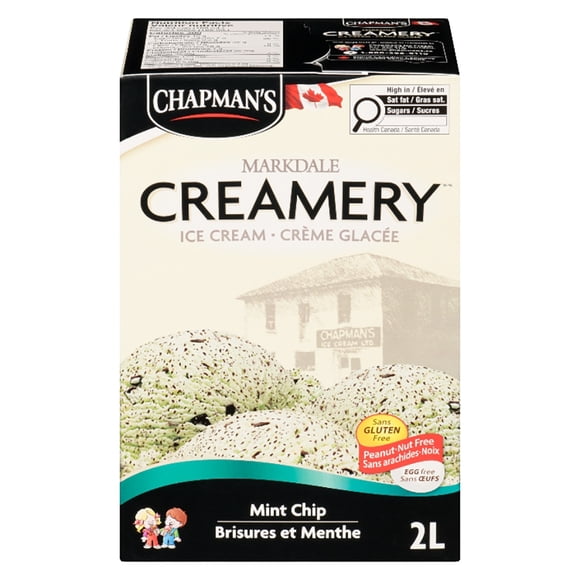 Chapman's Markdale Creamery Crème Glacée Brisures et Menthe 2L