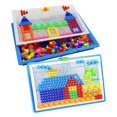 thumbnail image 3 of 296PCS Colorful Nails Pegboard Puzzle Set Intelligent 3D Game Creative Building, 3 of 8