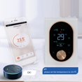 thumbnail image 3 of Smart Knob Thermostat 5+1+1 Programmable LCD Display Purple, Blue, Green & More, Manual Programmable Mode Voice Control, Thermostat For Tmall Genie, Echo, Home, 3 of 7