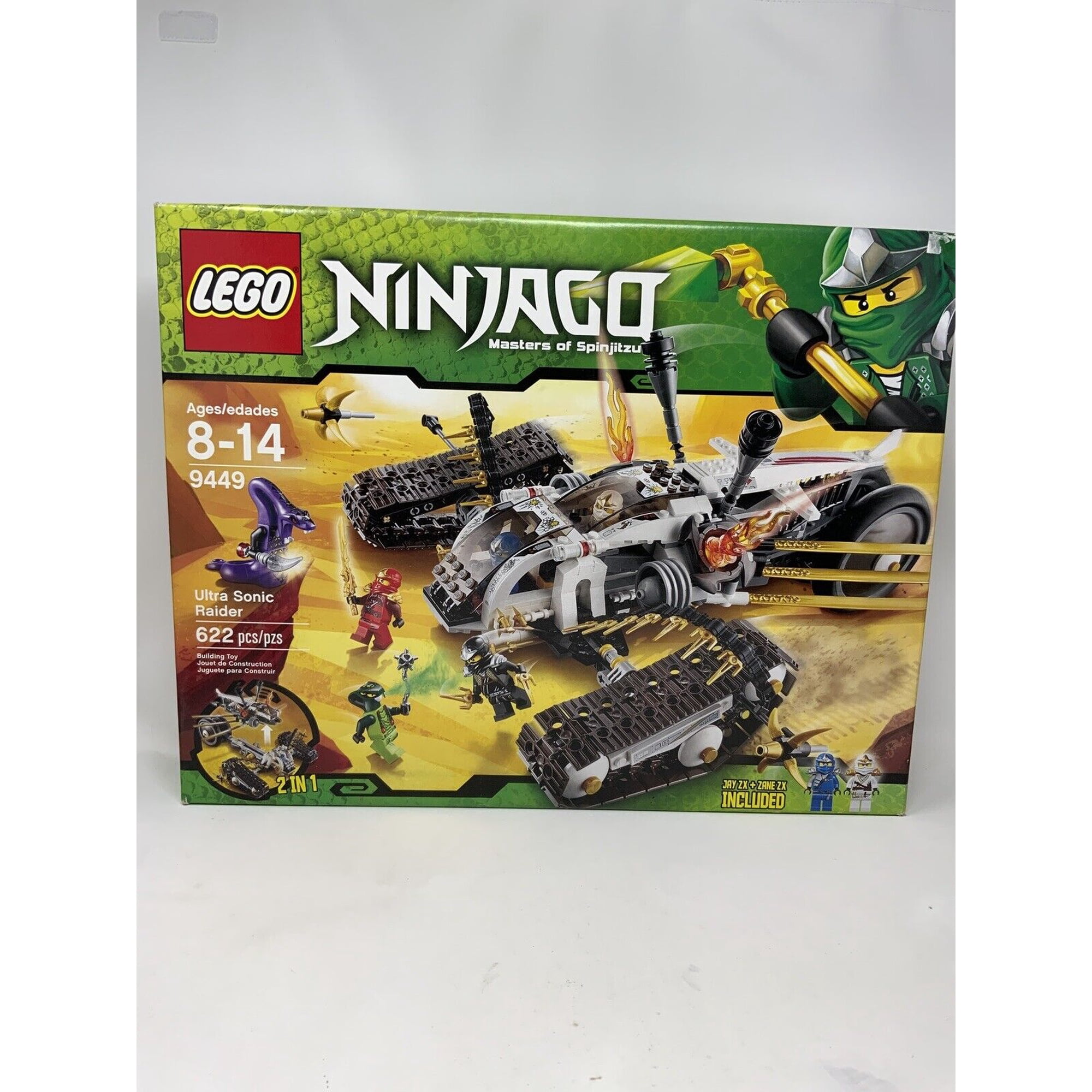 LEGO 9449 Ninjago Ultra Sonic Raider New Factory Sealed 622 pcs