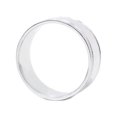 thumbnail image 3 of Double Milgrain Inlay Comfort Fit Wedding Band 10K White Gold, 3 of 3