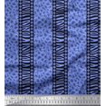 thumbnail image 1 of Soimoi Blue polyester Crepe Fabric Stripe,Leopard & Wild Animal Skin Decor Fabric Printed BTY 42 Inch Wide, 1 of 3